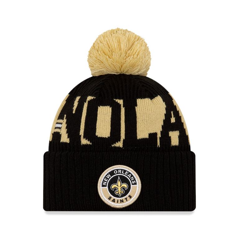 Gorras New Era Beanies Negros - New Orleans Saints On Field 69074UPFG